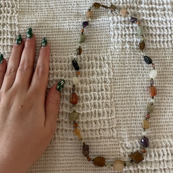 Handmade Natural Earth Stones Necklace - Picture 5 of 7